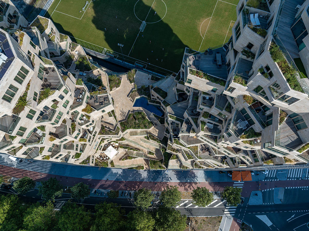 MVRDV completes geology-inspired skyscraper Valley in Amsterdam 