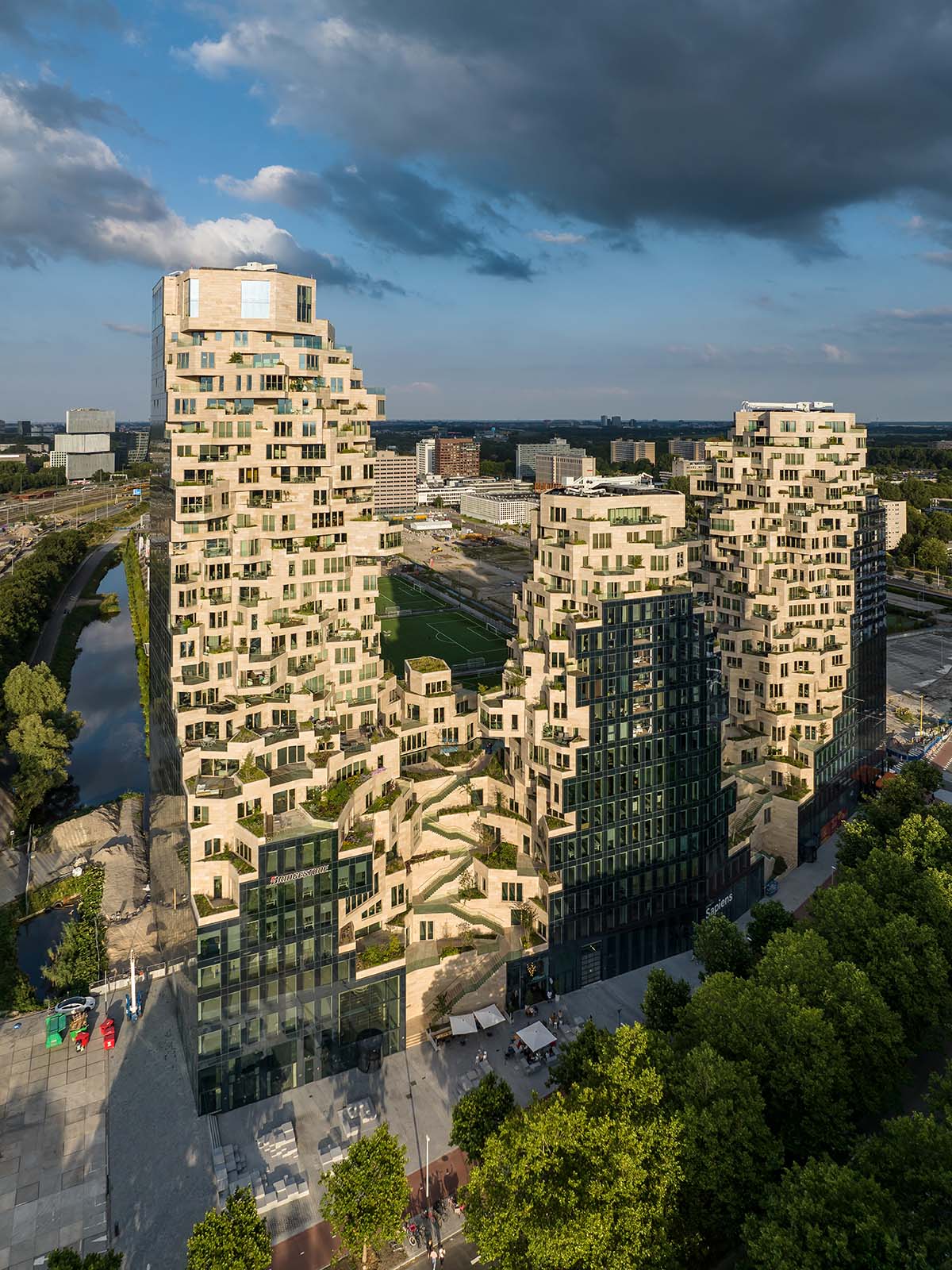 Golden blob marks entrance to MVRDV's tourist complex