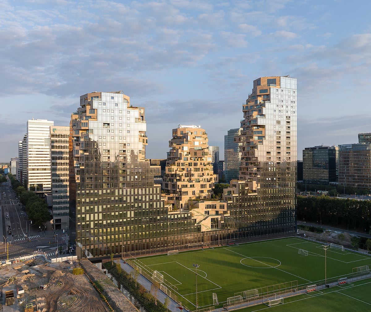 MVRDV completes geology-inspired skyscraper Valley in Amsterdam 