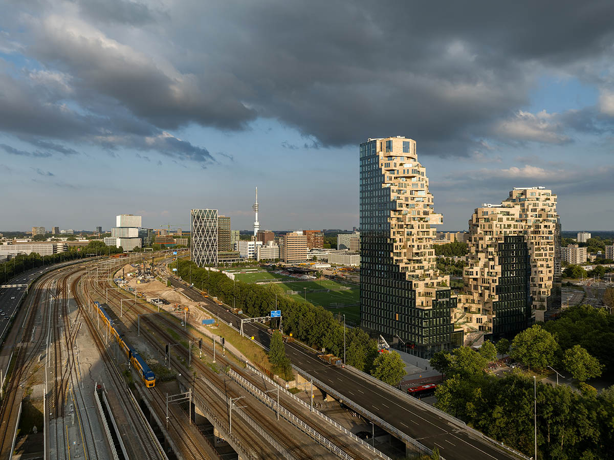 MVRDV completes geology-inspired skyscraper Valley in Amsterdam 