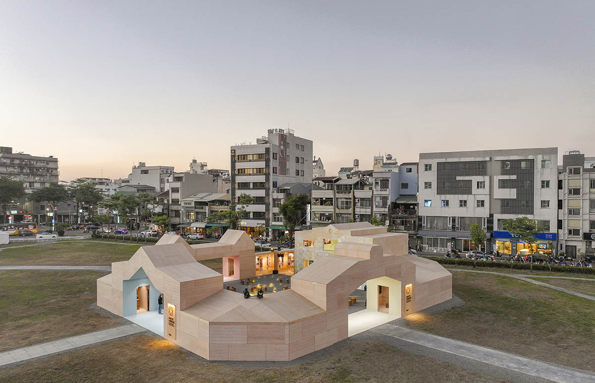 MVRDV creates a pavilion that showcases Chiayi's timber heritage 