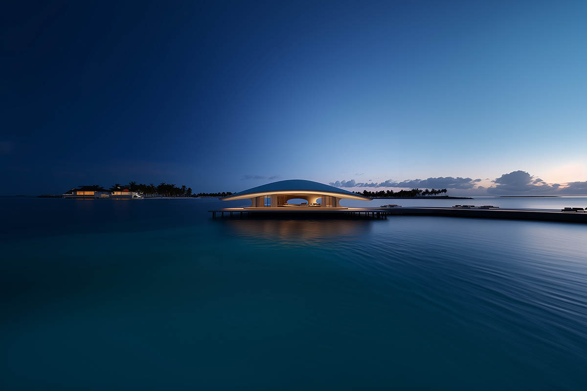 MASK Architects unveils the world&rsquo;s first hydrogen-powered luxury floating resort in Middle East