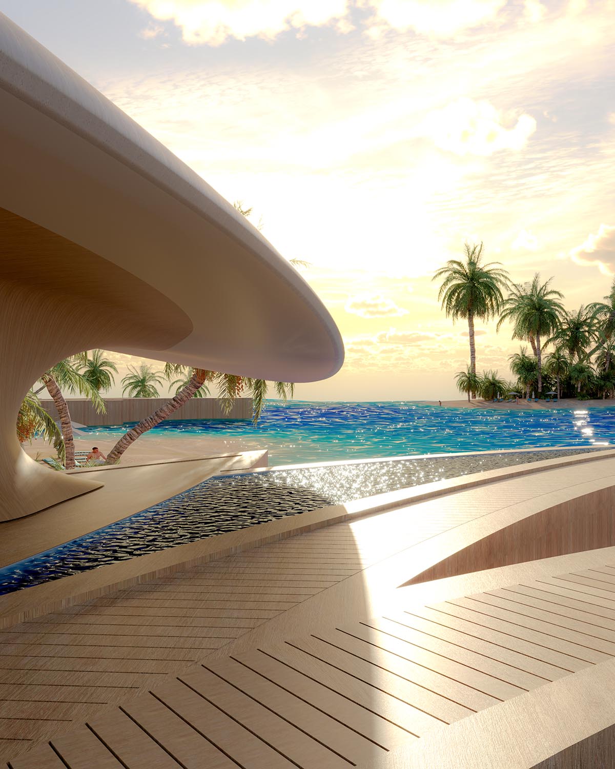 MASK Architects unveils the world&rsquo;s first hydrogen-powered luxury floating resort in Middle East