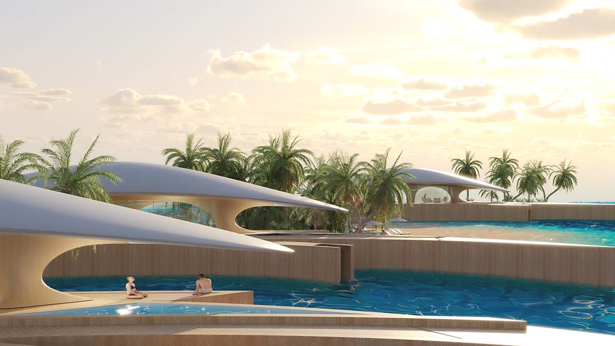 MASK Architects unveils the world&rsquo;s first hydrogen-powered luxury floating resort in Middle East