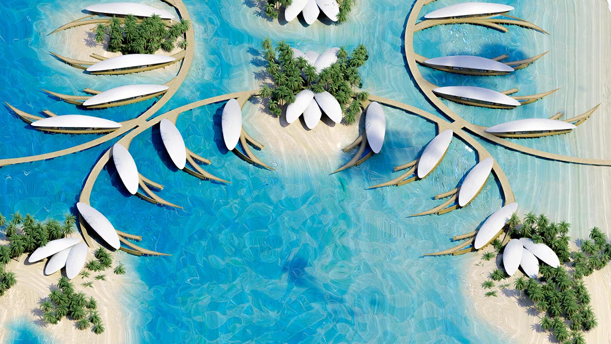 MASK Architects unveils the world&rsquo;s first hydrogen-powered luxury floating resort in Middle East