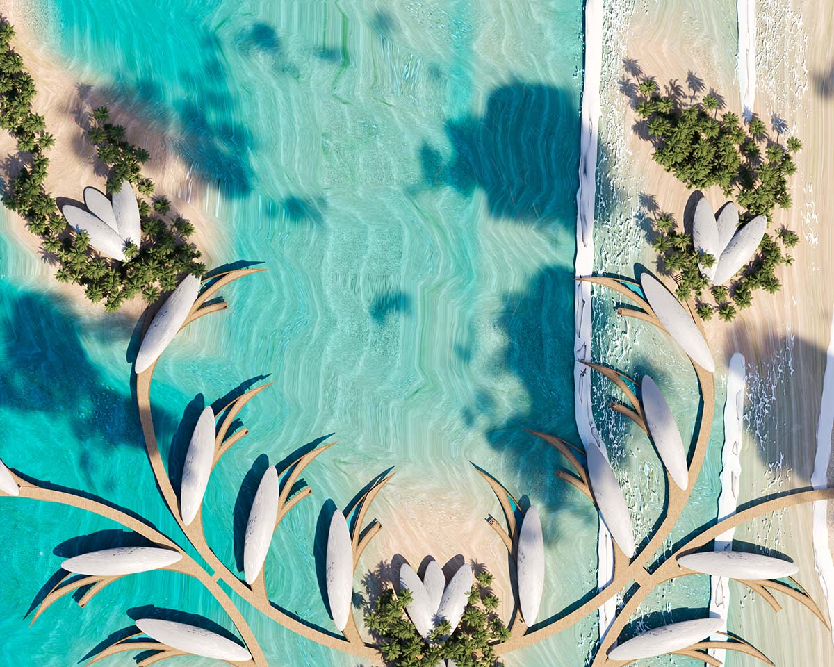 MASK Architects unveils the world&rsquo;s first hydrogen-powered luxury floating resort in Middle East