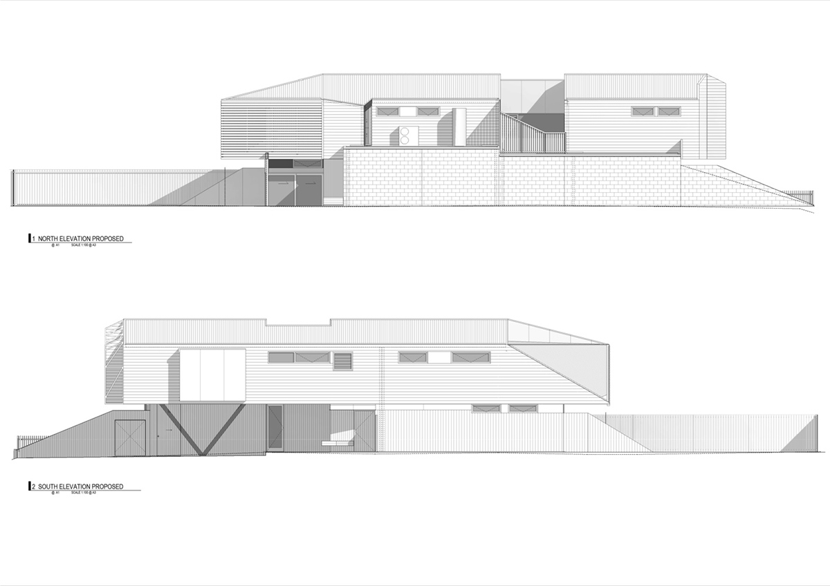 FIGR Architecture & Design built this Pop-up house with floating volume in Essendon, Australia