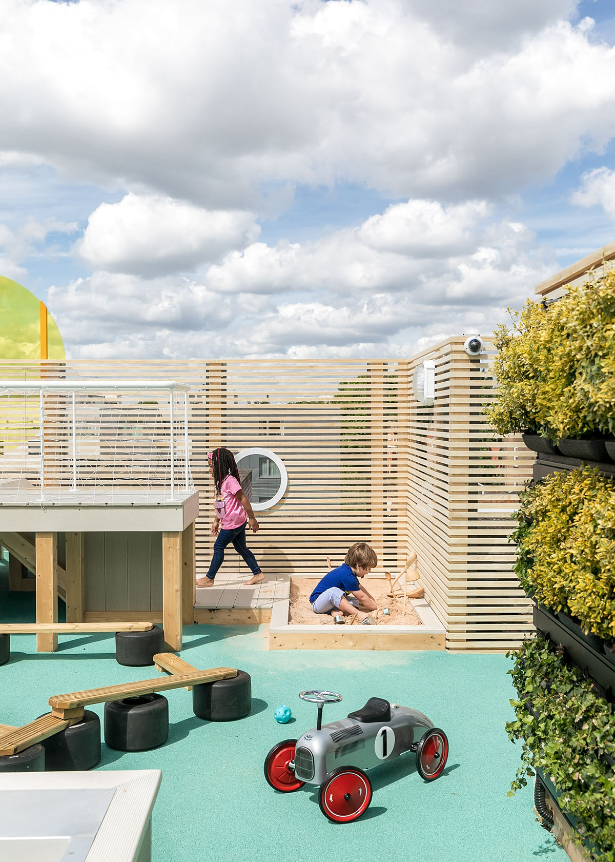 Lasso Cano's new family-friendly creative workspace features vivid colors for Second Home in London