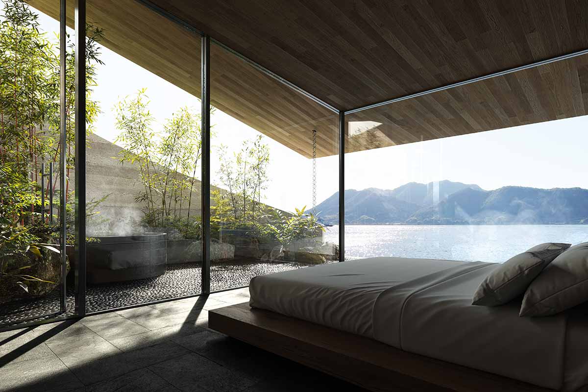 BIG unveils holiday villas merging Scandinavian and Japanese design on Sagi Island, Japan 