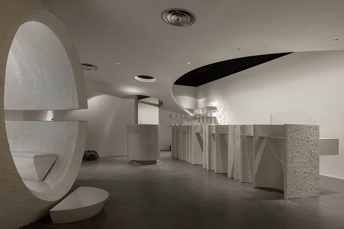 lialawlab completes retro-futuristic skincare centre in Hangzhou, China