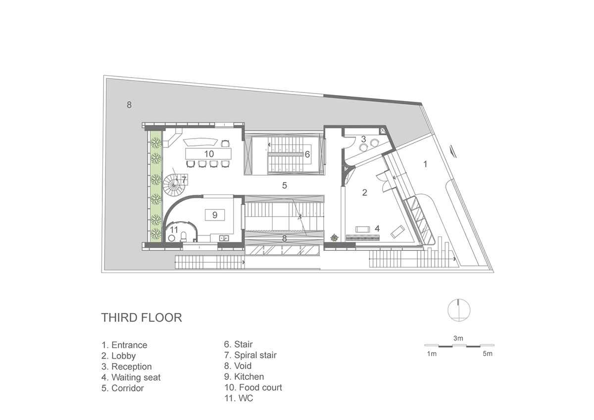 Le House wraps this small hotel with porous steel facade made of irregular patterns in Vietnam