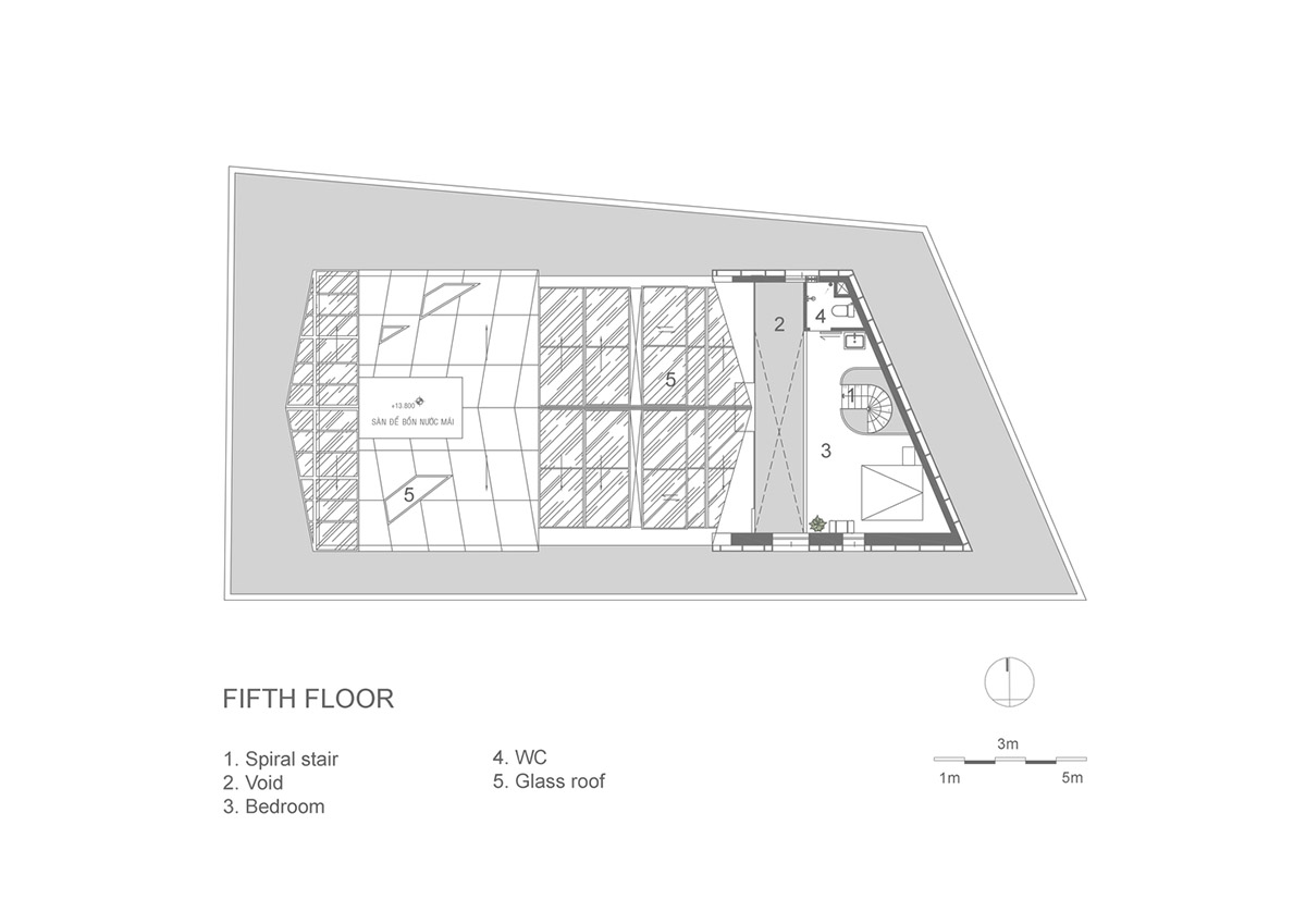 Le House wraps this small hotel with porous steel facade made of irregular patterns in Vietnam