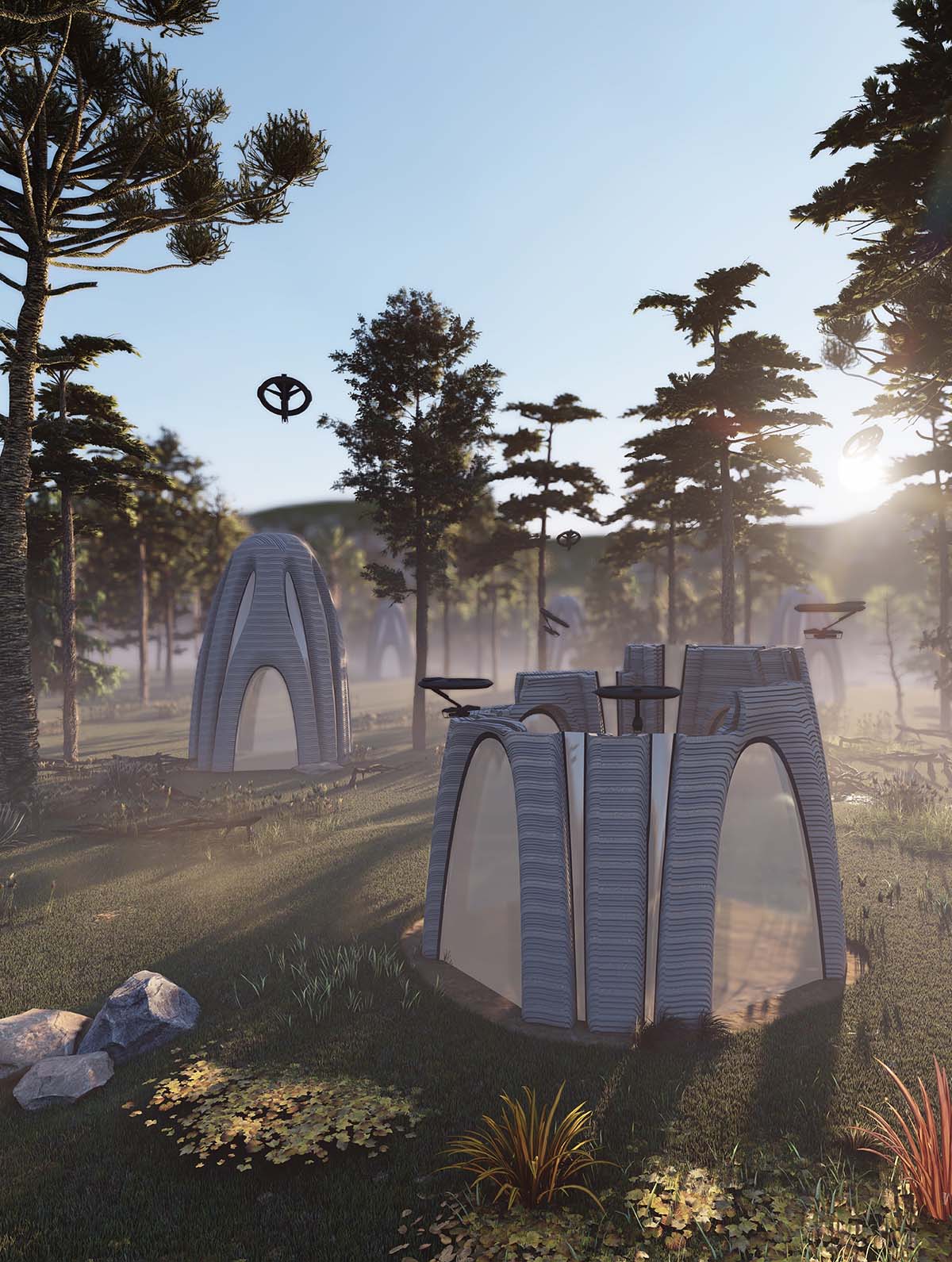 Imperial College London and Empa researchers create bee-inspired flying 3D-printing drones