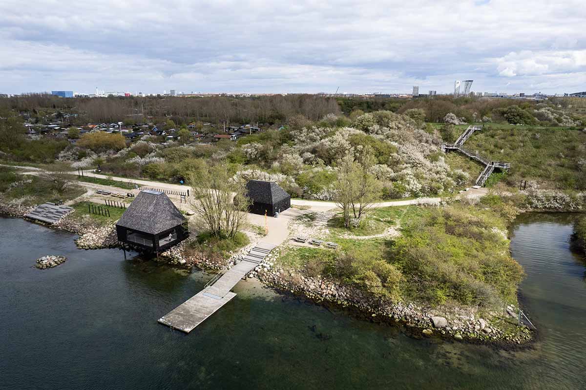 ADEPT and LYTT Architecture complete visitor points reframing largest landscape park in Copenhagen