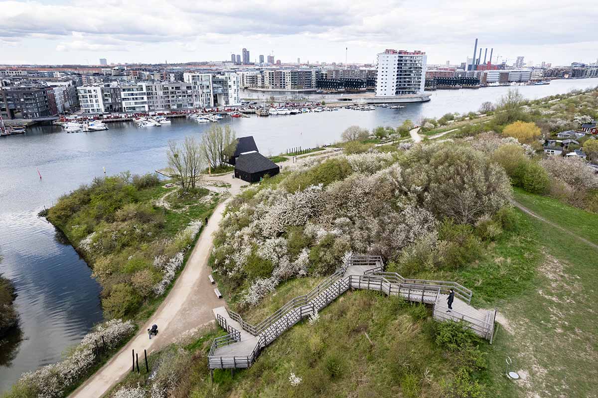 ADEPT and LYTT Architecture complete visitor points reframing largest landscape park in Copenhagen