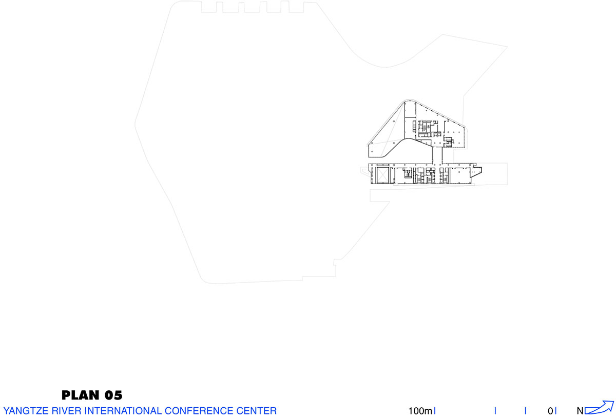 Morphosis designs conference center featuring undulating podium clad in titanium panels in China 
