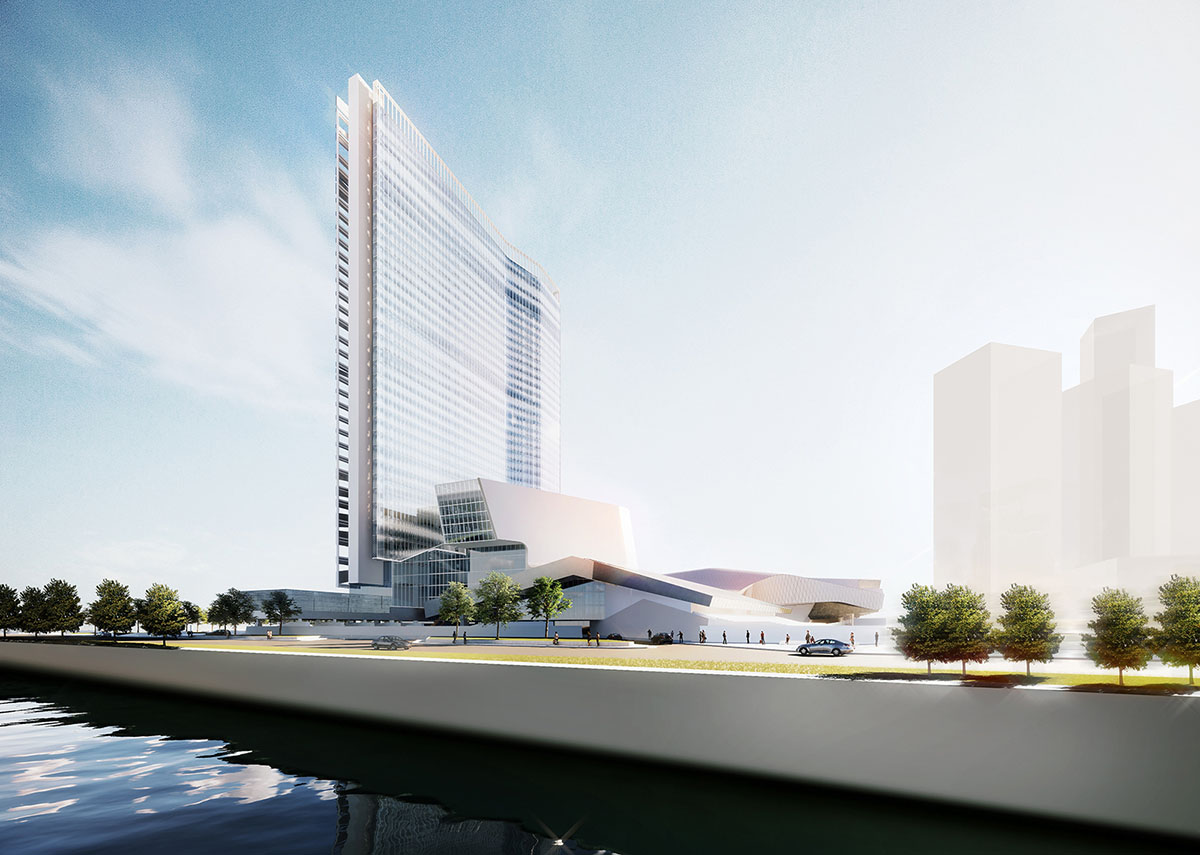 Morphosis Architects unveils design for Conference Center and Hotel in Nanjing