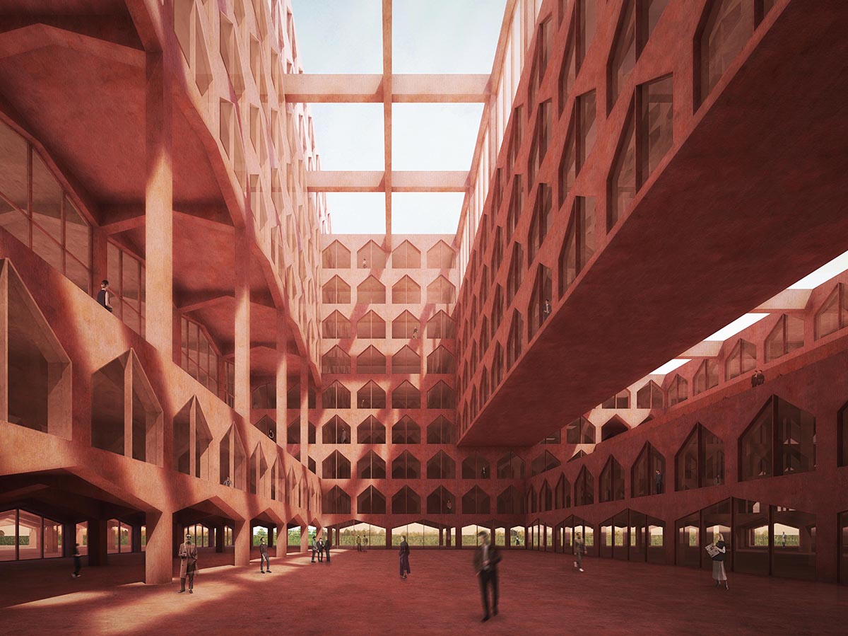 Red concrete factory by Neri&Hu will talk about the history of the place in Jiaxing