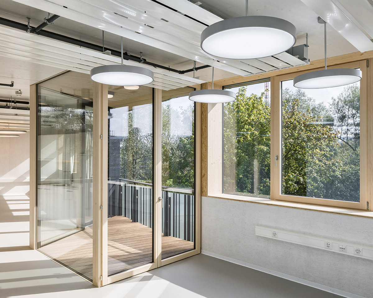A residential module built from fully waste and recycled materials opened in Switzerland