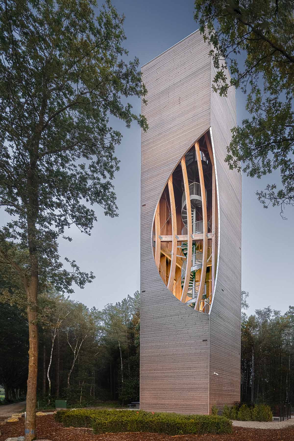 NEXT architects completes Watchtower Einderheide for humans and animals in Bergeijk