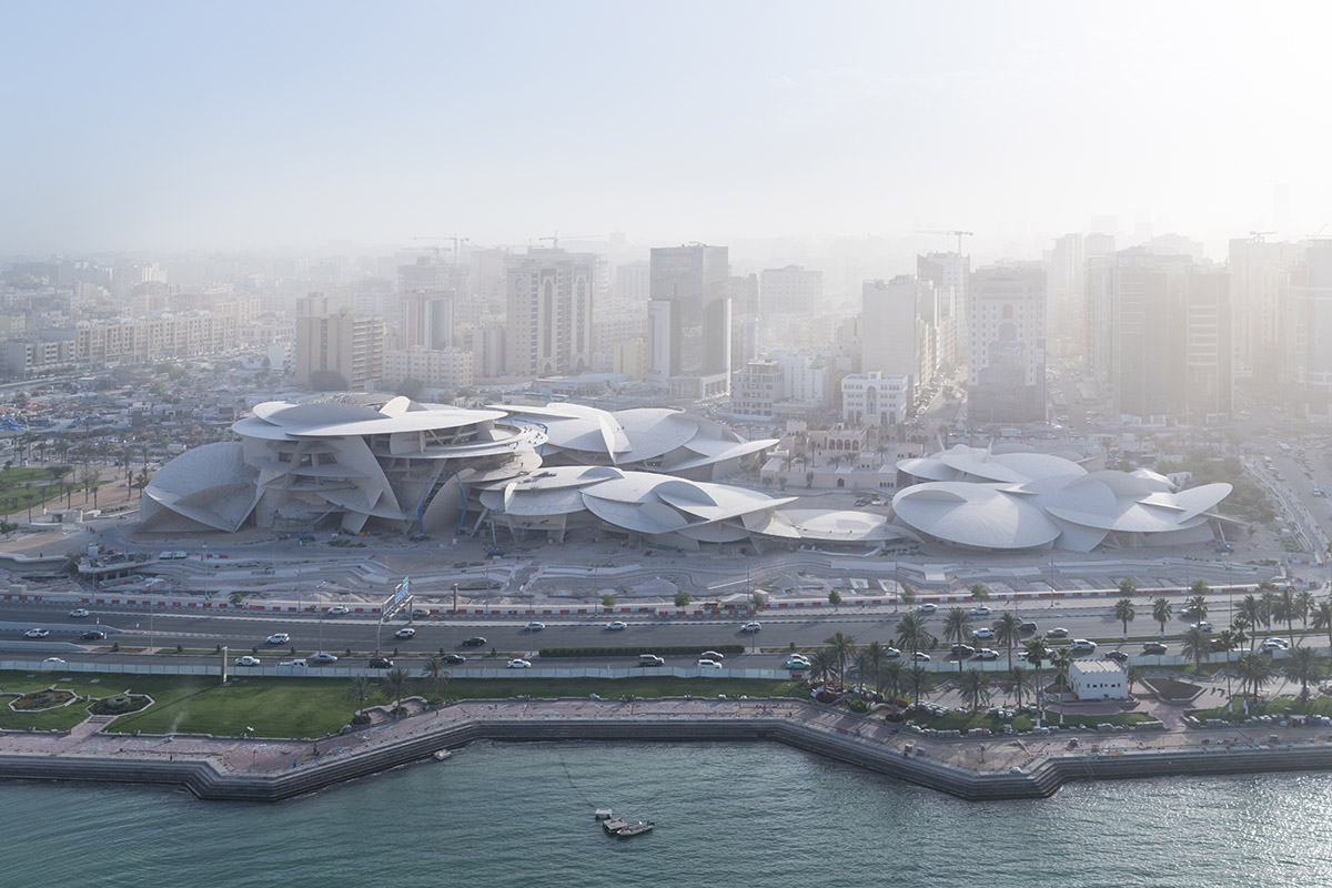 Jean Nouvel's National Museum of Qatar is set to open on March 28, 2019 in Doha desert