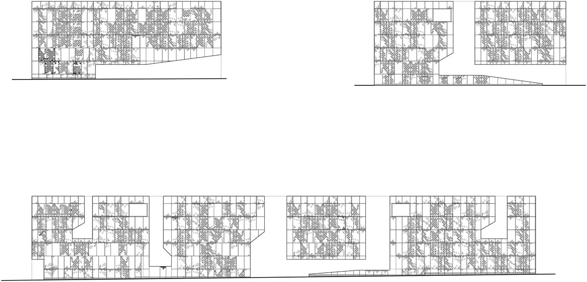 Mecanoo envisions Palace of Justice in Cordoba with cutouts and porous walls