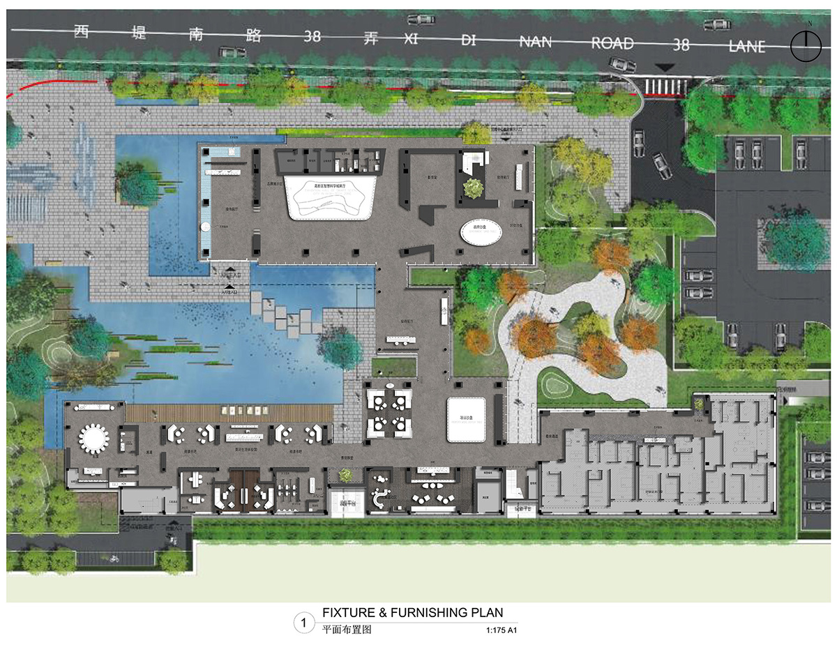 CCD completes interiors of exhibition hall inspired by landscape elements in Hangzhou, China