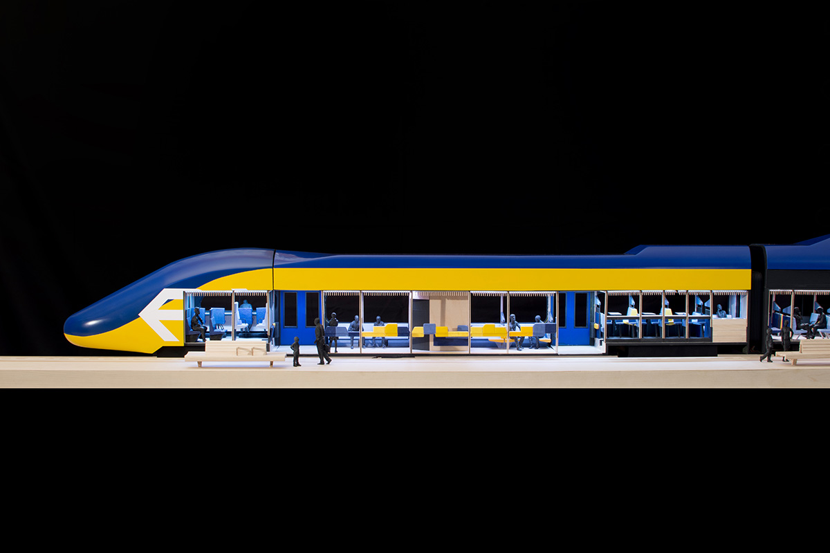 Mecanoo and Gispen reveal vision for modular train interior allowing passengers diverse activities