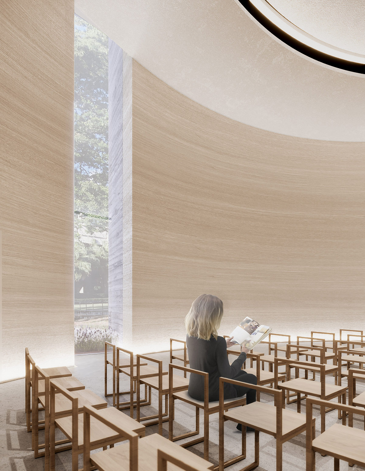 Trahan Architects designs chapel with interconnected circular rooms for Loyola University