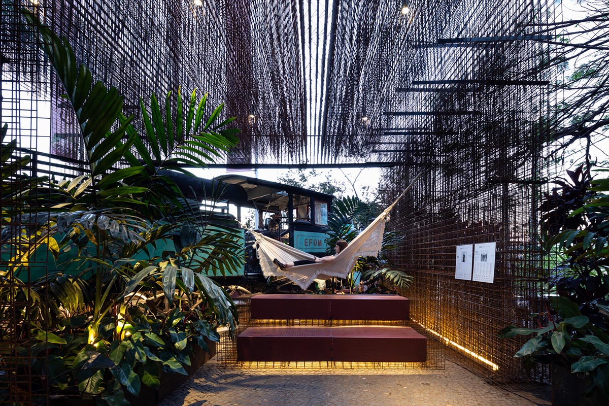 Arquitetos Associados created steel Cloud Pavilion as an active urban intervention in Brazil