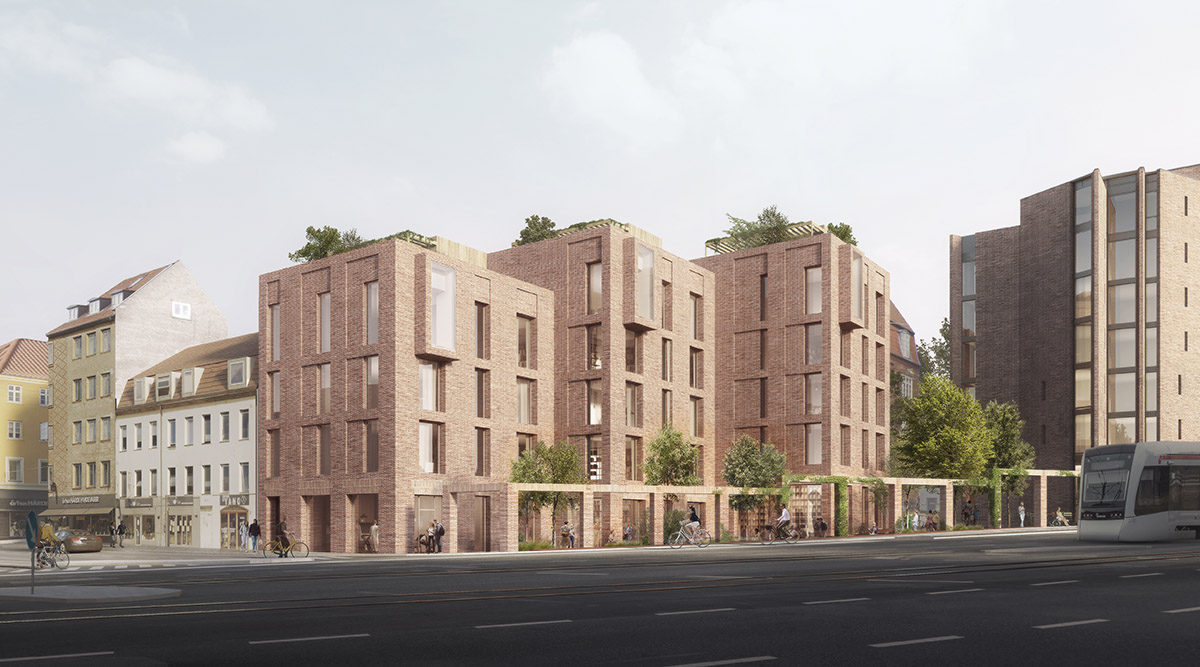 Reiulf Ramstad Architects designs brick housing complex in Aarhus 