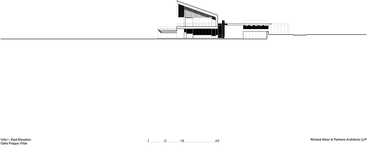 Richard Meier & Partners offers flexible space in the new design of two villas in Czech Republic