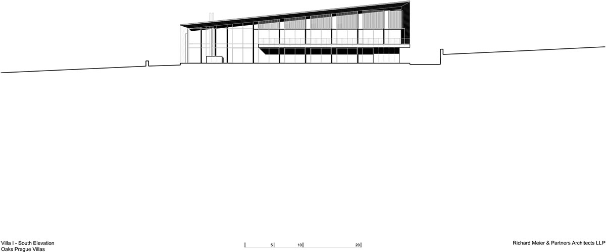 Richard Meier & Partners offers flexible space in the new design of two villas in Czech Republic