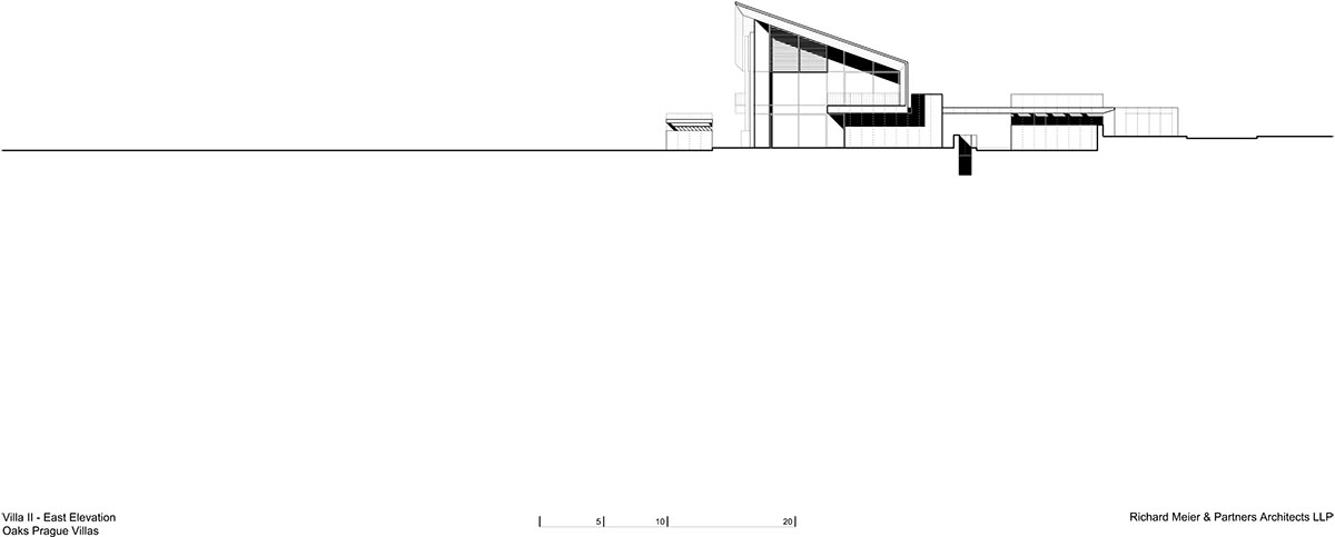 Richard Meier & Partners offers flexible space in the new design of two villas in Czech Republic