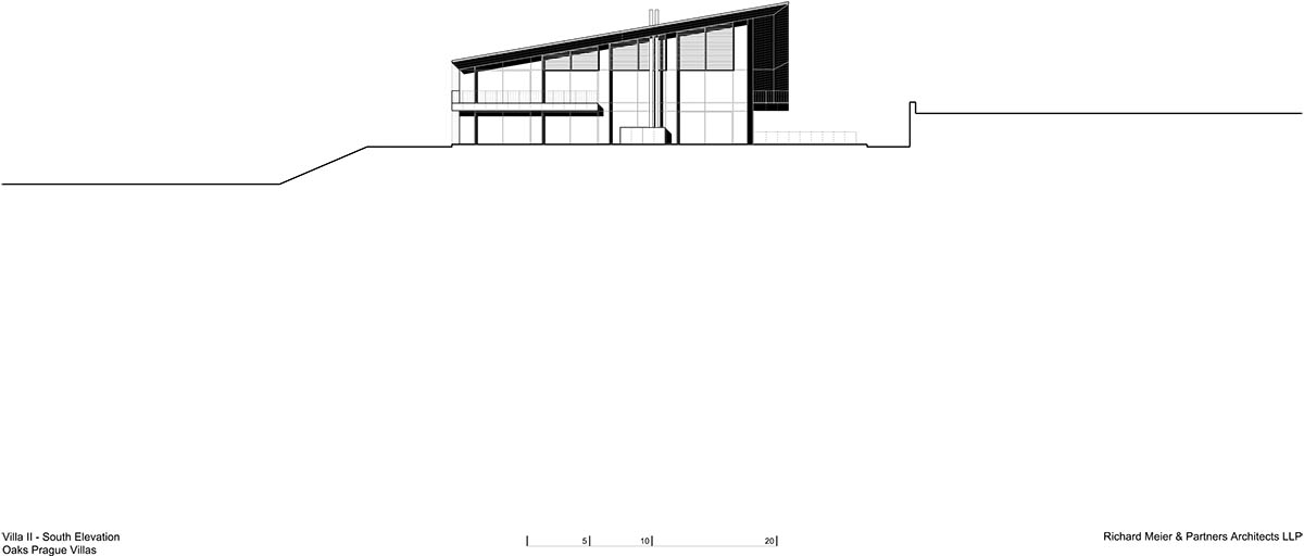 Richard Meier & Partners offers flexible space in the new design of two villas in Czech Republic