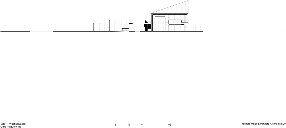 Richard Meier & Partners offers flexible space in the new design of two villas in Czech Republic