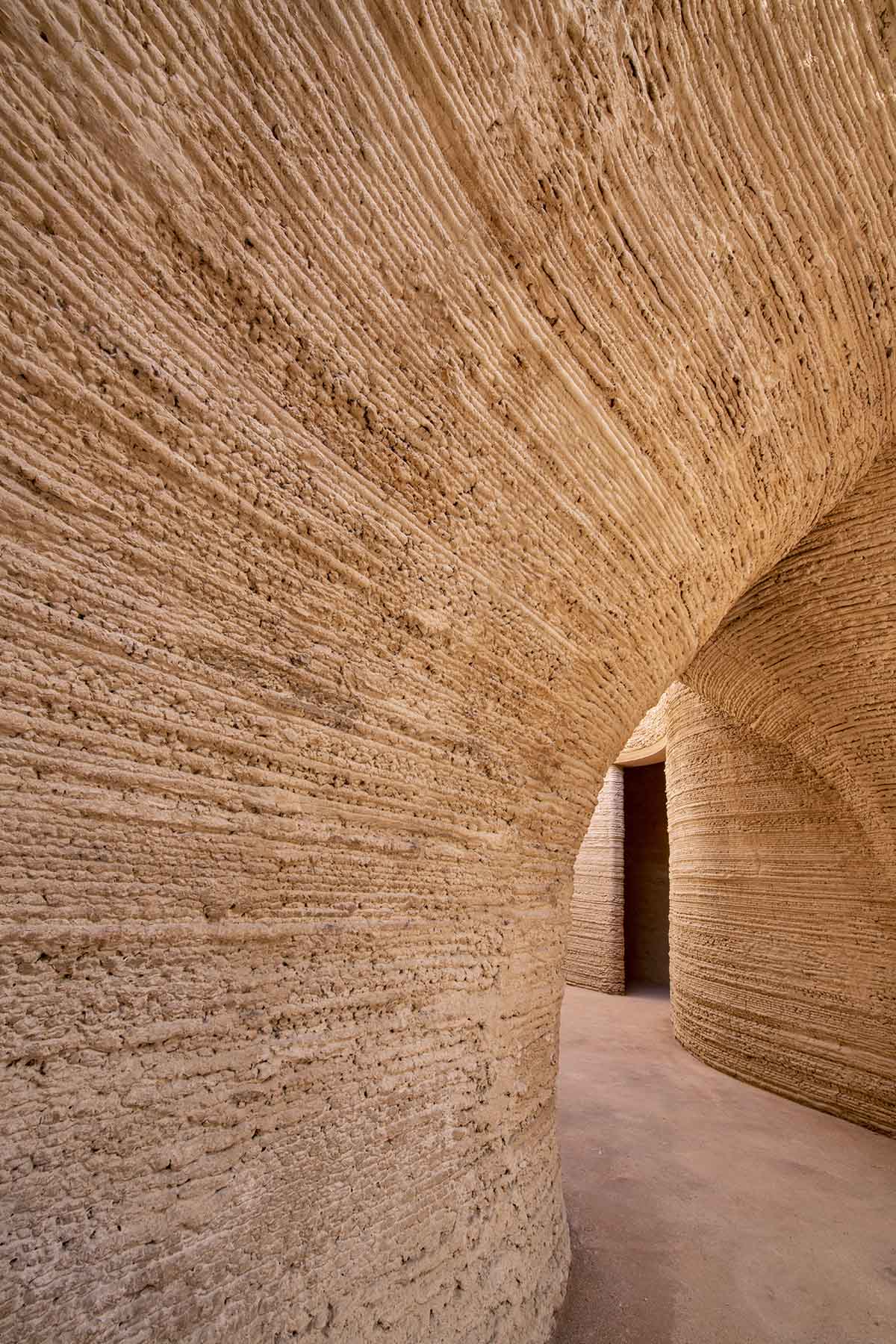 Mario Cucinella Architects and WASP built world's first 3D printed house made of local raw earth