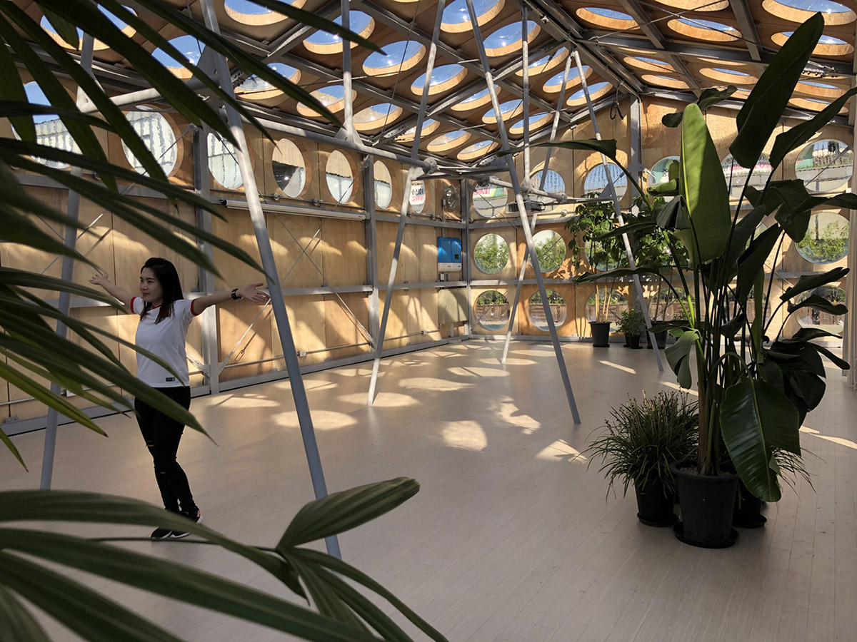 OBRA Architects adds bubbled protruding openings to experimental pavilion in Seoul