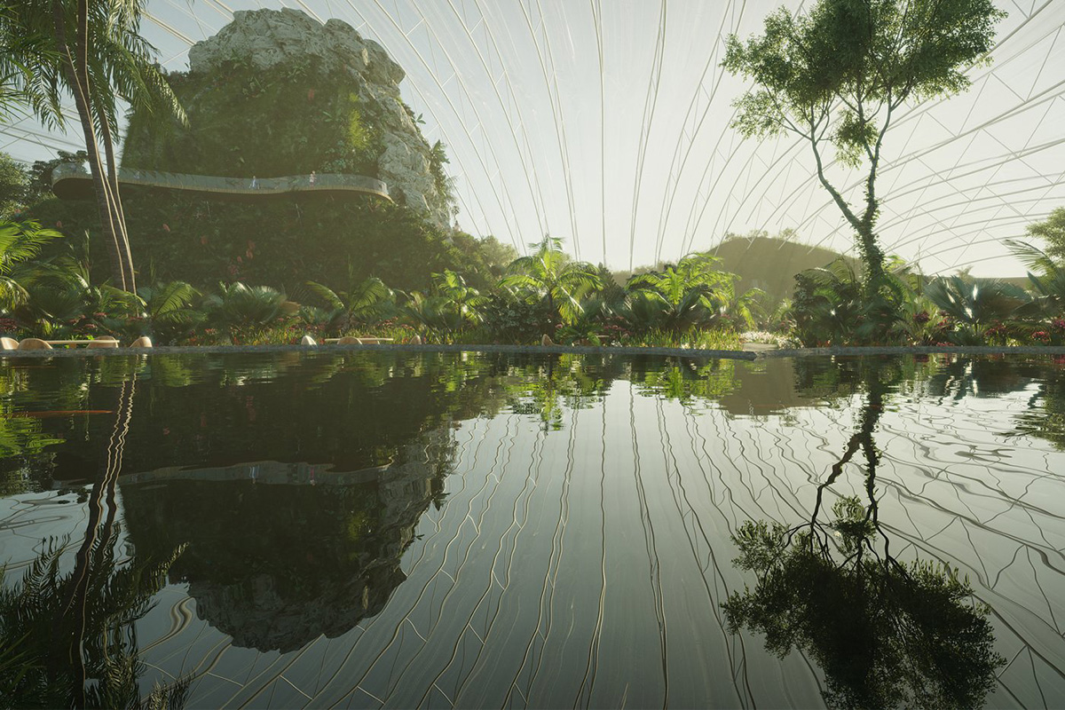 Coldefy & Associates Architects Urban Planners to build world's largest tropical biodome in France