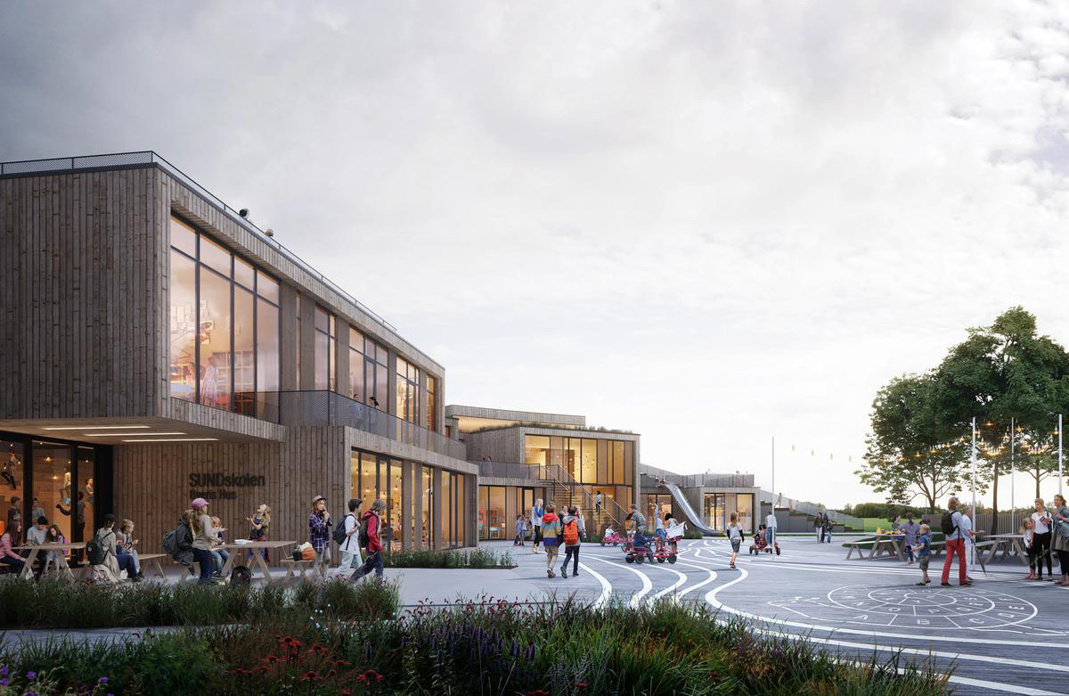 Henning Larsen's New Primary School in Sundby breaks ground