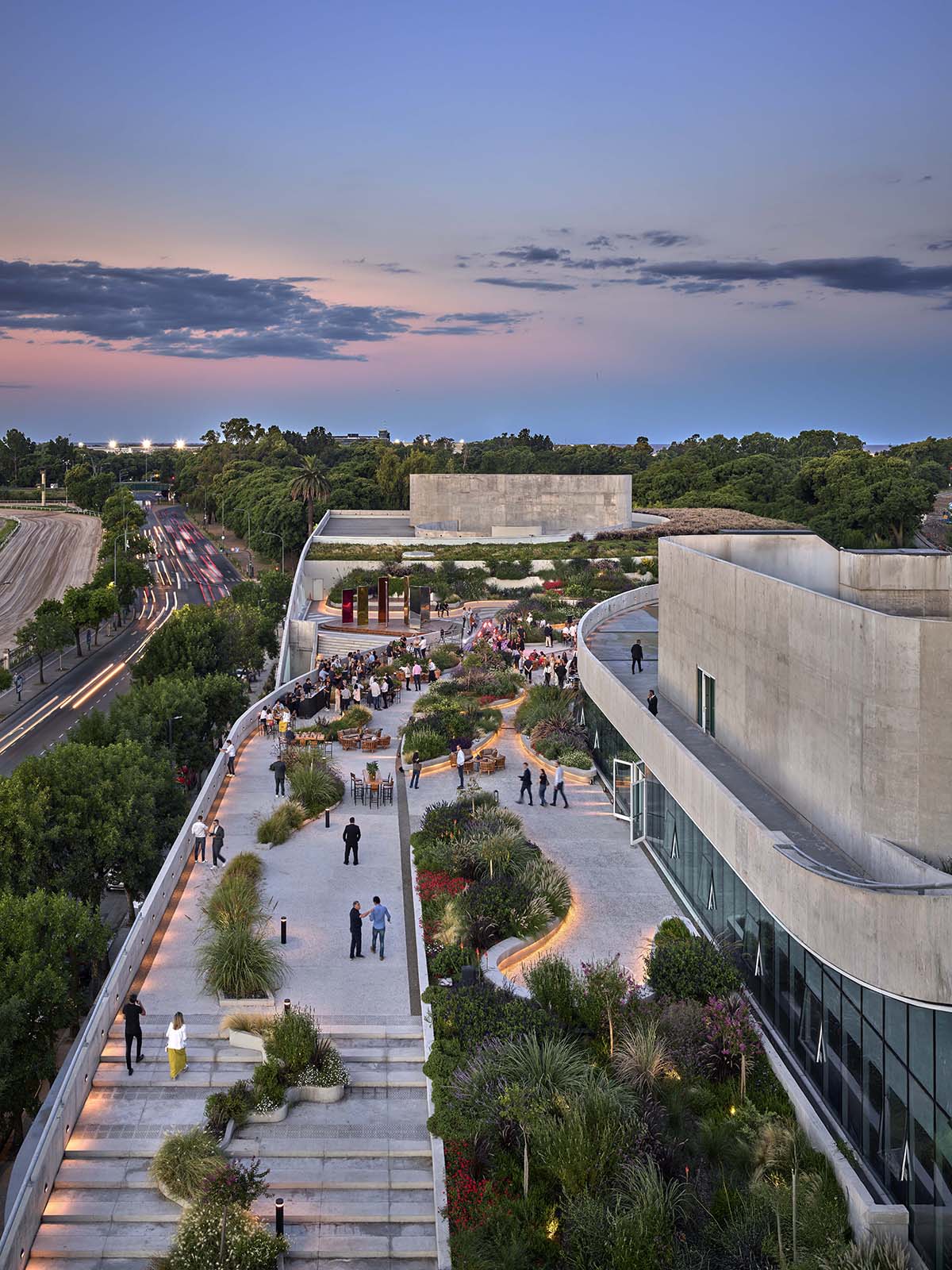 ODA converts decaying parking structure into a public park and office building in Buenos Aires