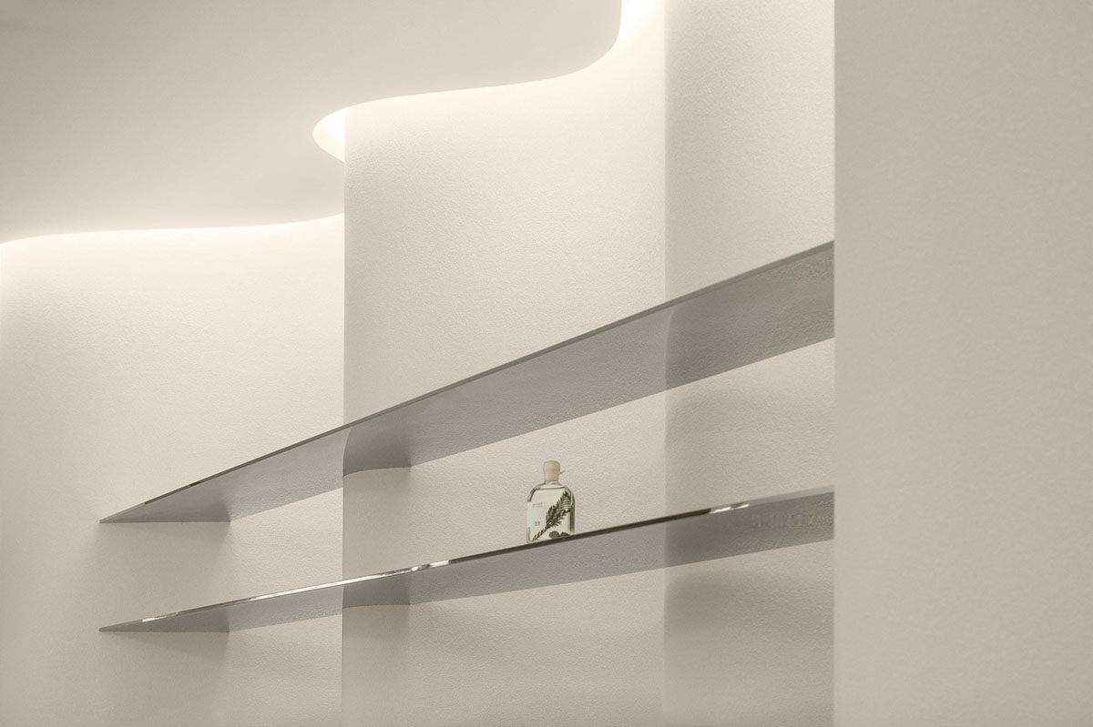 F.O.G. Architecture creates cave-like interiors with mirrored surfaces for aromatherapy store