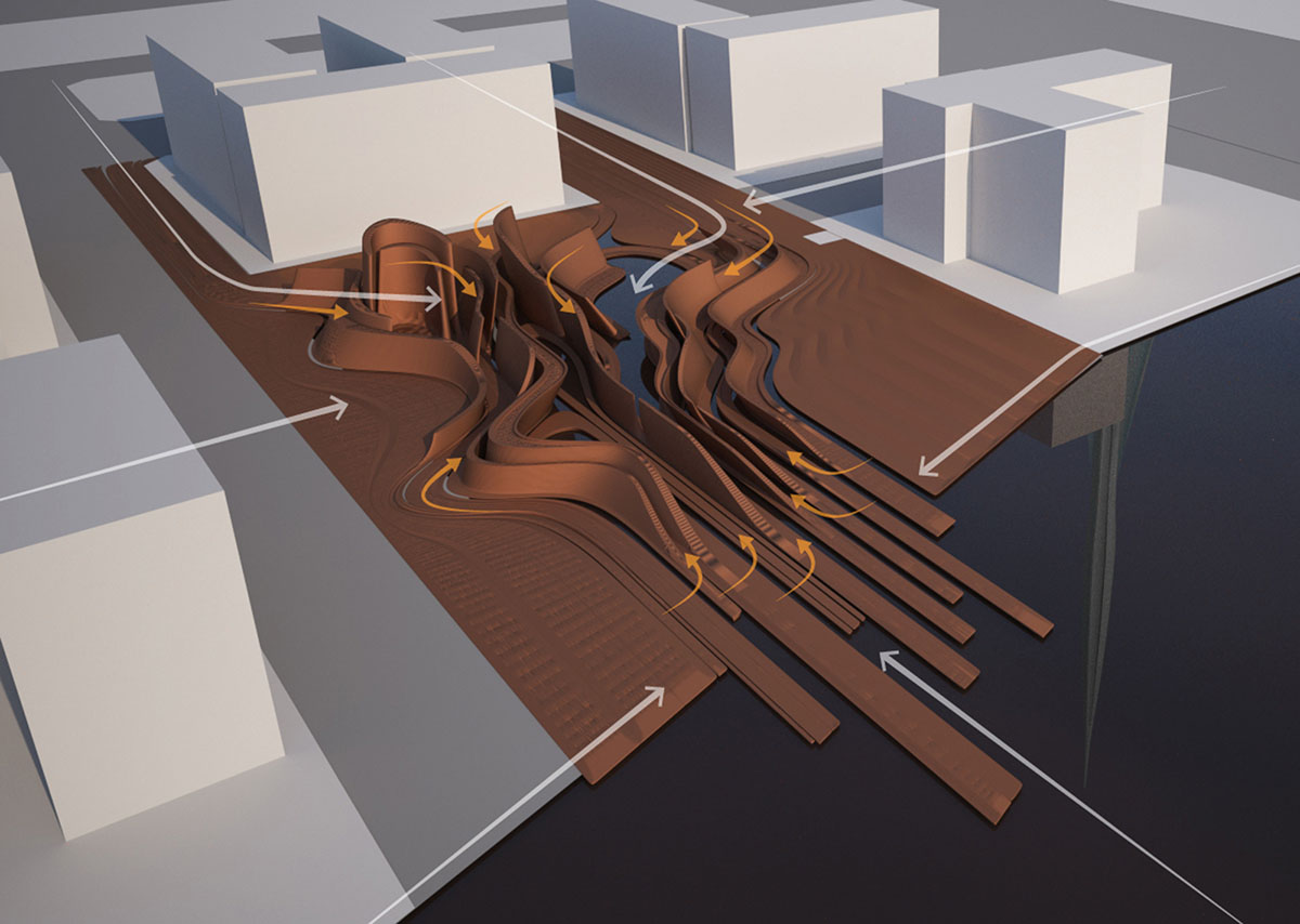 OF. Studio wins Emaar's landmark competition with a continuous landscape in Dubai Creek Harbour