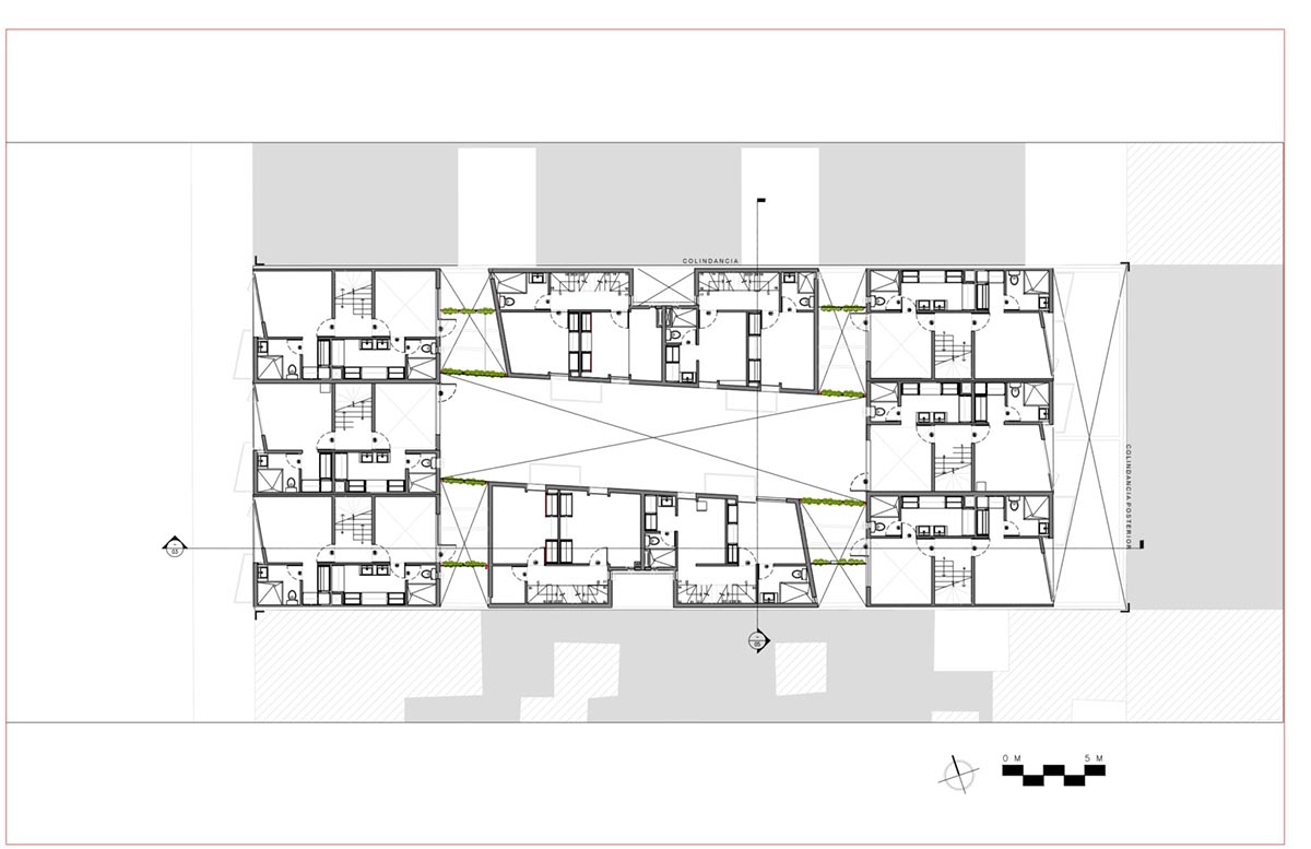 CPDA Arquitectos completes housing with dusty pink residential volumes in Mexico city