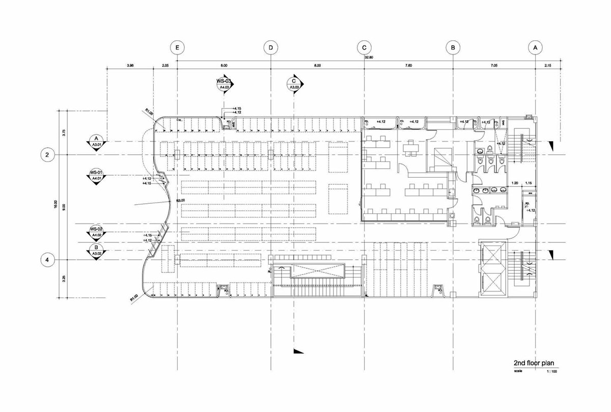 ASWA used physical character of leather to design this curved office building in Bangkok