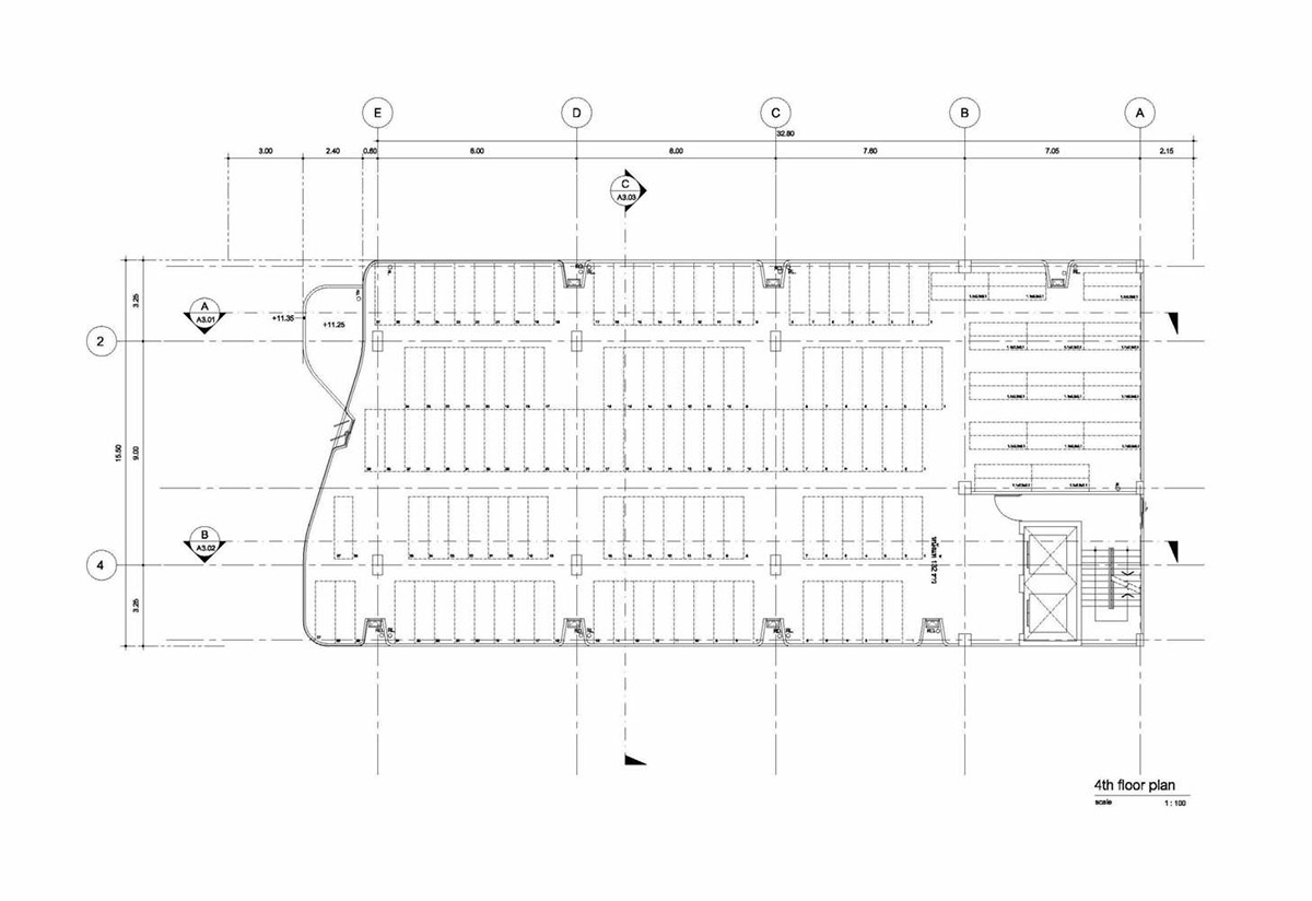 ASWA used physical character of leather to design this curved office building in Bangkok