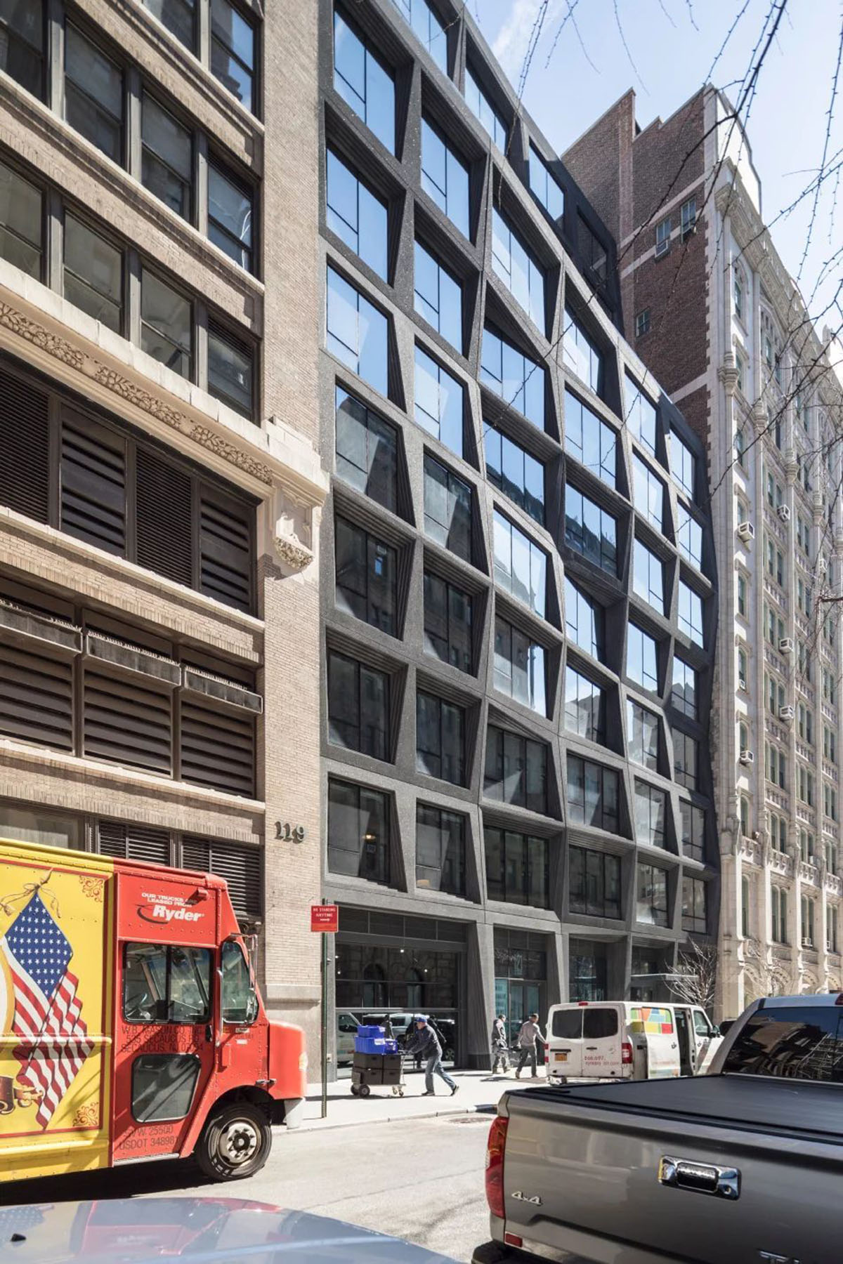 OMA's 121 East 22nd Street redefines the streetscape with prismatic corner in Manhattan
