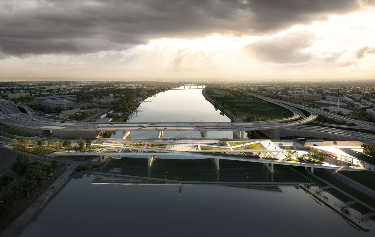 OMA & OLIN and WRA's interlocking 11th Street Bridge Park gets approval in Washington, D.C