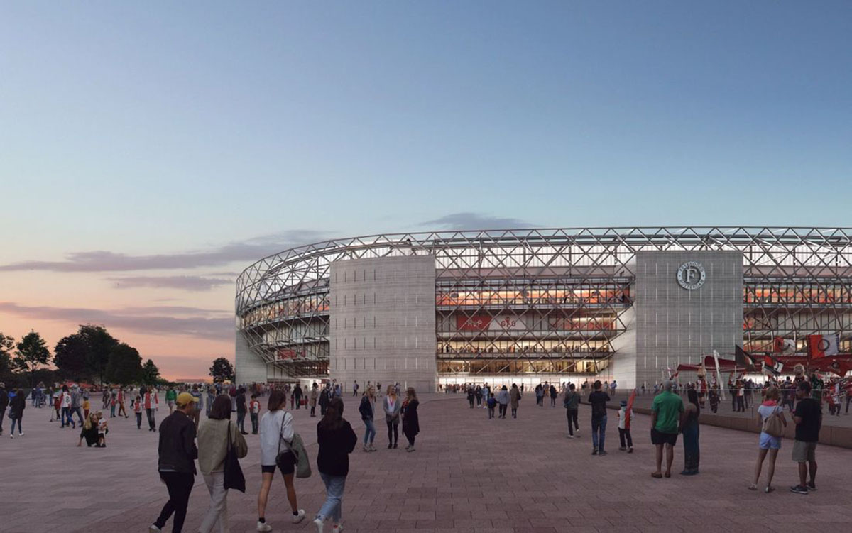 OMA and LOLA revise design for Feyenoord Stadium in Rotterdam