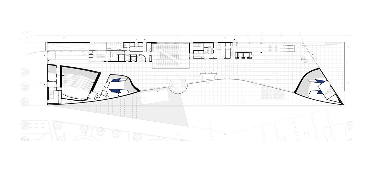 ALA Architects' cloud-like Oodi Helsinki Central Library is stretched with wooden volume